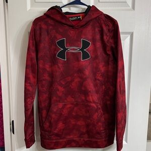 Under Armour Kids Red Camouflage Hoodie